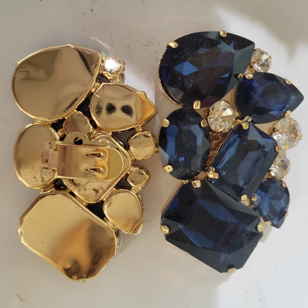 BLUE CRYSYAL SHOE CLIPS. CAN DRESS UP JUST ABOUT ANY SHOE!! - Picture 6 of 6